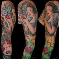 Tattoos - Disney princess sleeve spread - 115561